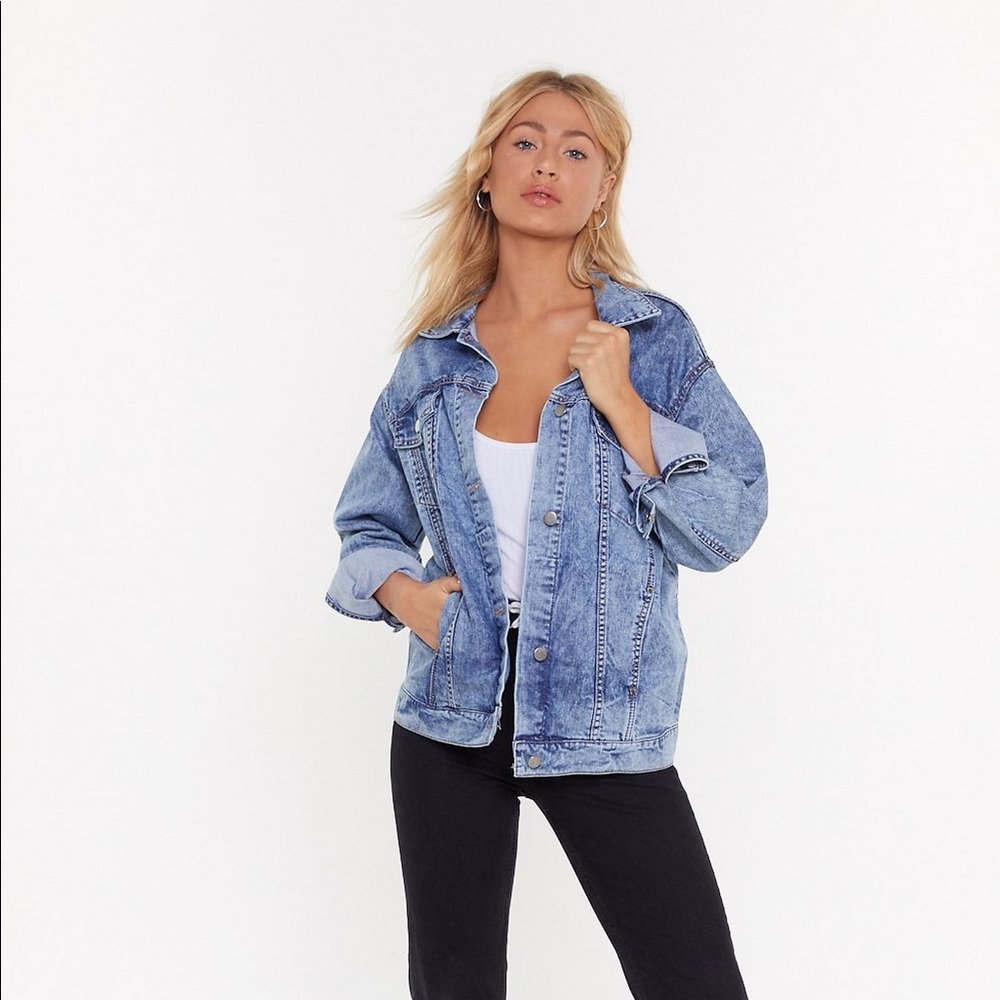 Oversized denim jacket